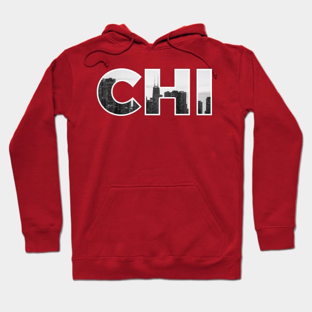 Chicago Bulls CHI Skyline Hoodie by StupidHead